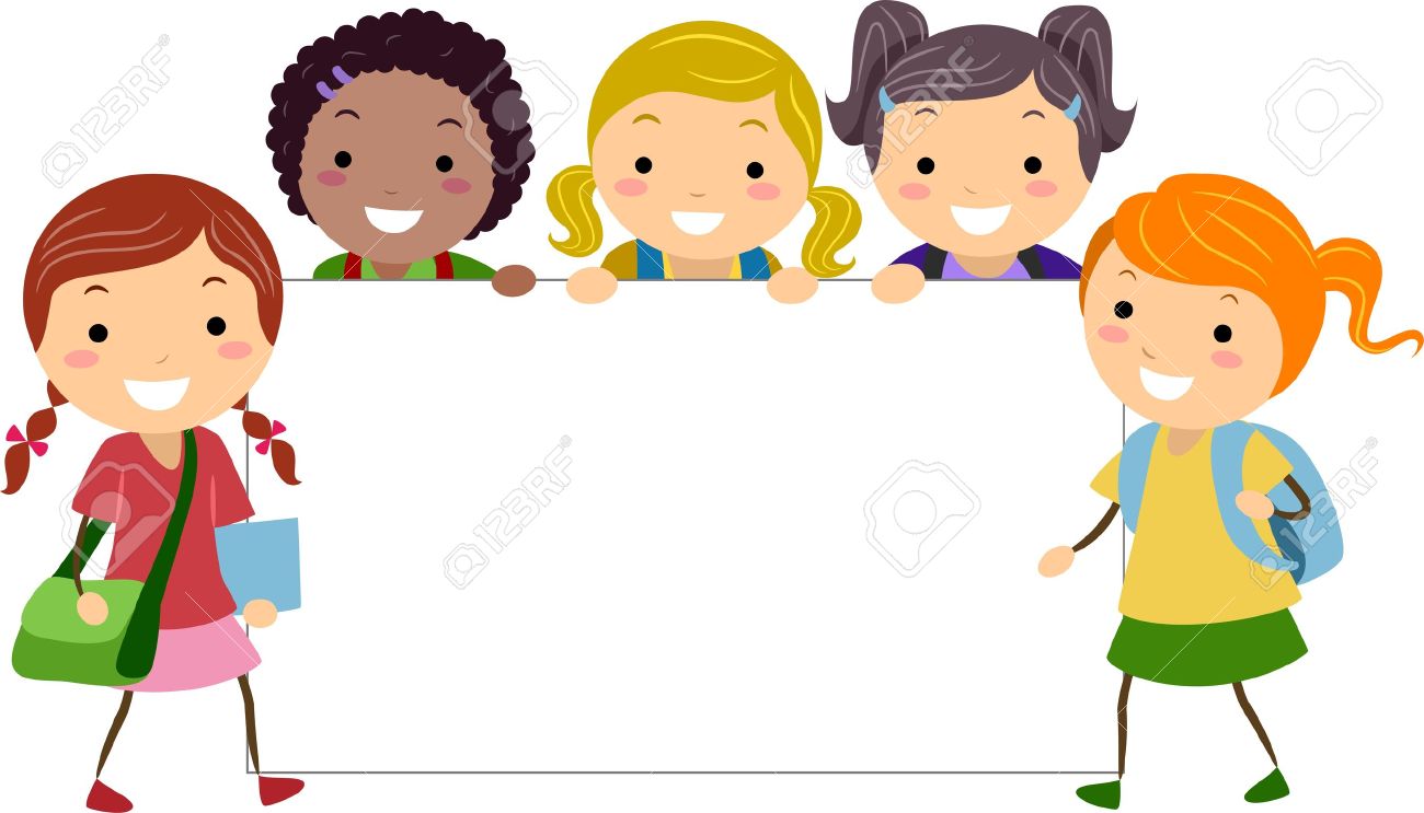 student cartoon illustration of girls posing with a blank board stock photo - Cartoon Picture Of Children student cartoon illustration of girls posing with a blank board stock photo - Cartoon Picture Of Children