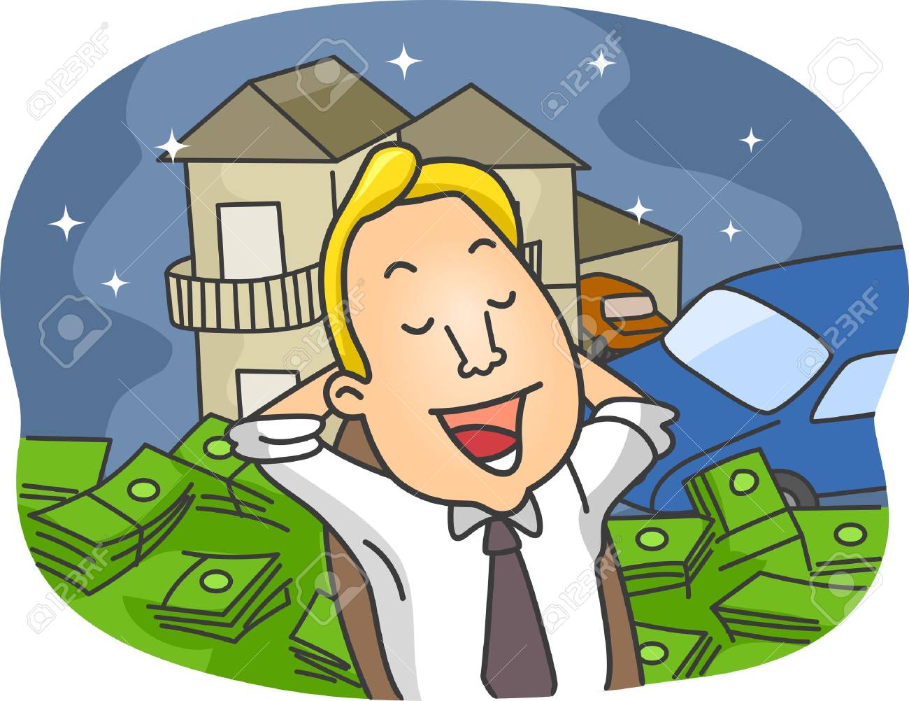 Illustration Of A Guy Daydreaming About The Good Life Stock Photo, Picture And Royalty Free Image. Image 14039430. Illustration Of A Guy Daydreaming About The Good Life Stock Photo, Picture And Royalty Free Image. Image 14039430.