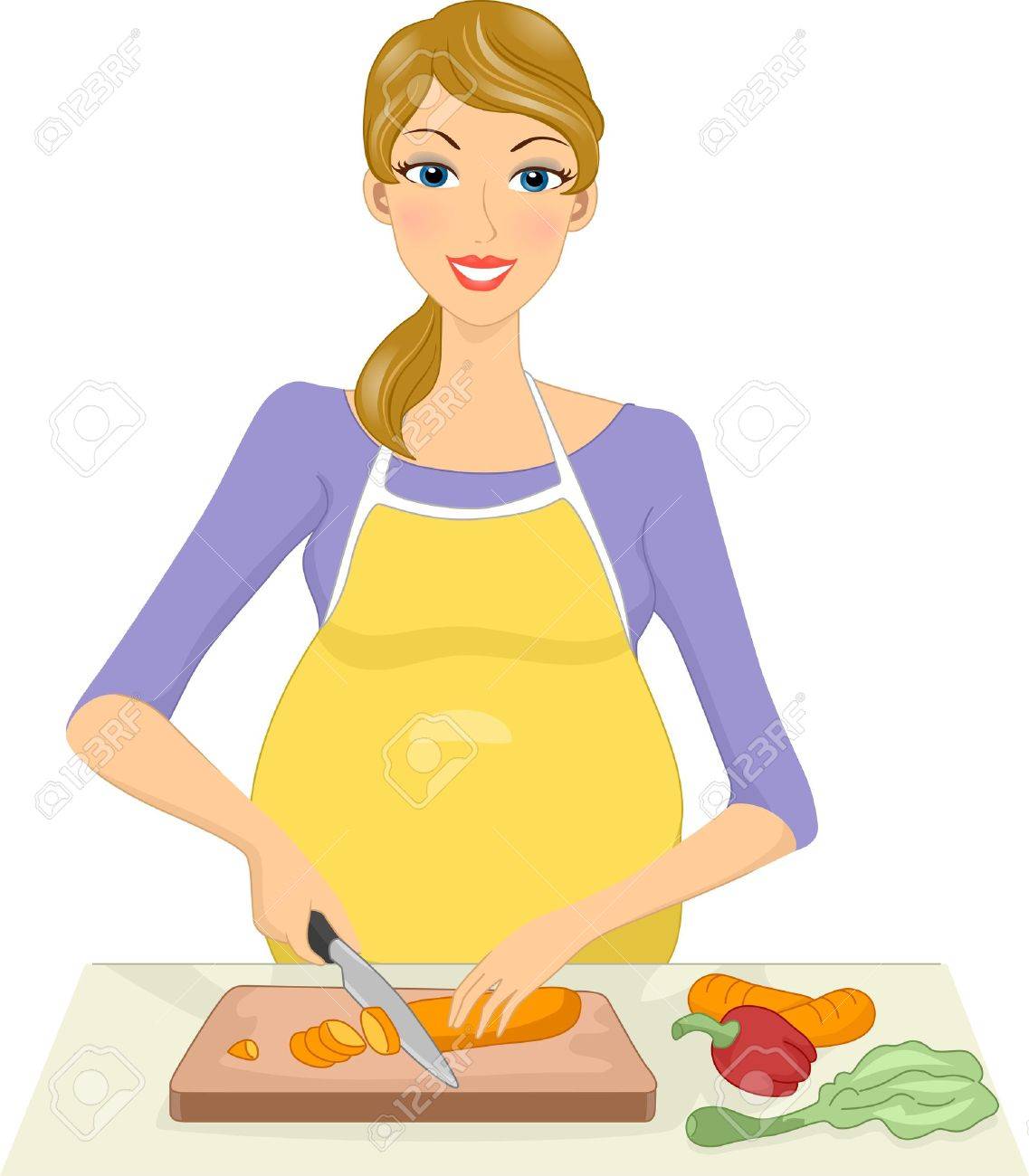 調理する前に野菜をスライス妊娠中の女性のイラスト の写真素材 画像素材 Image 調理する前に野菜をスライス妊娠中の女性のイラスト の写真素材 画像素材 Image