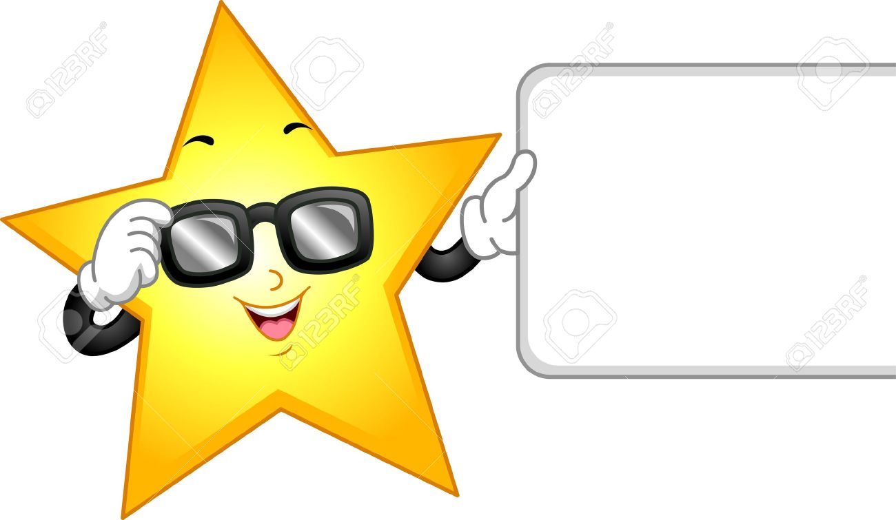star with sunglasses