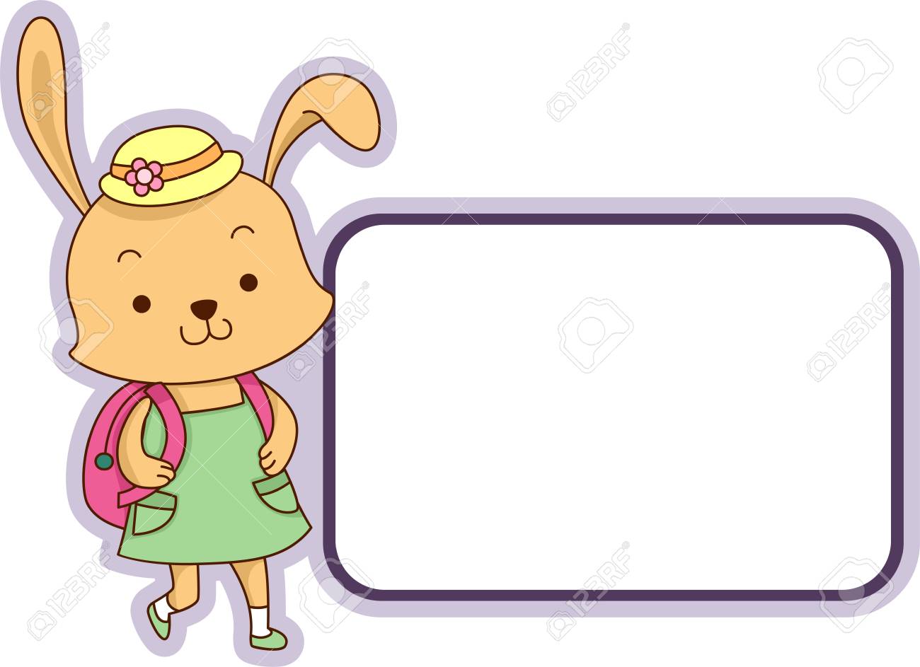 Ilustracion Con Una Lista Para Imprimir Etiquetas Con Un Conejo En El Lado Fotos Retratos Imagenes Y Fotografia De Archivo Libres De Derecho Image 22813956