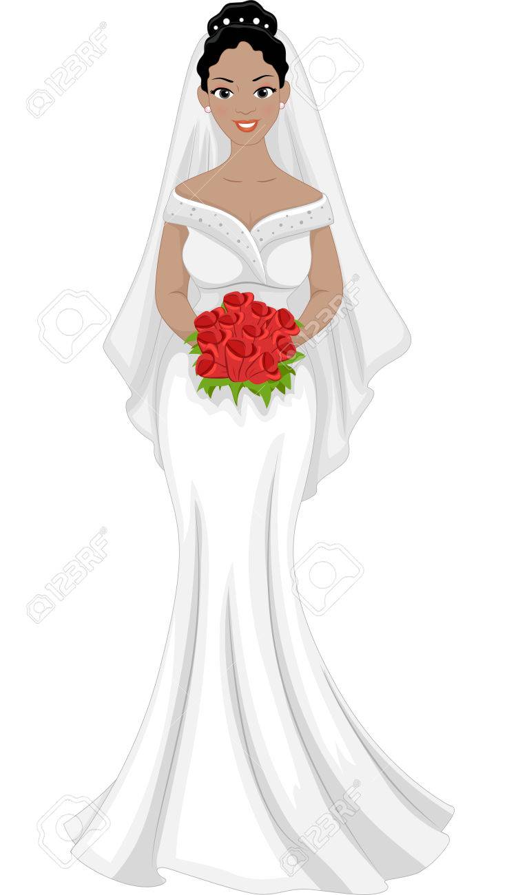 https://previews.123rf.com/images/lenm/lenm1405/lenm140500314/28751749-illustration-of-a-lovely-african-american-bride-in-her-wedding-dress.jpg