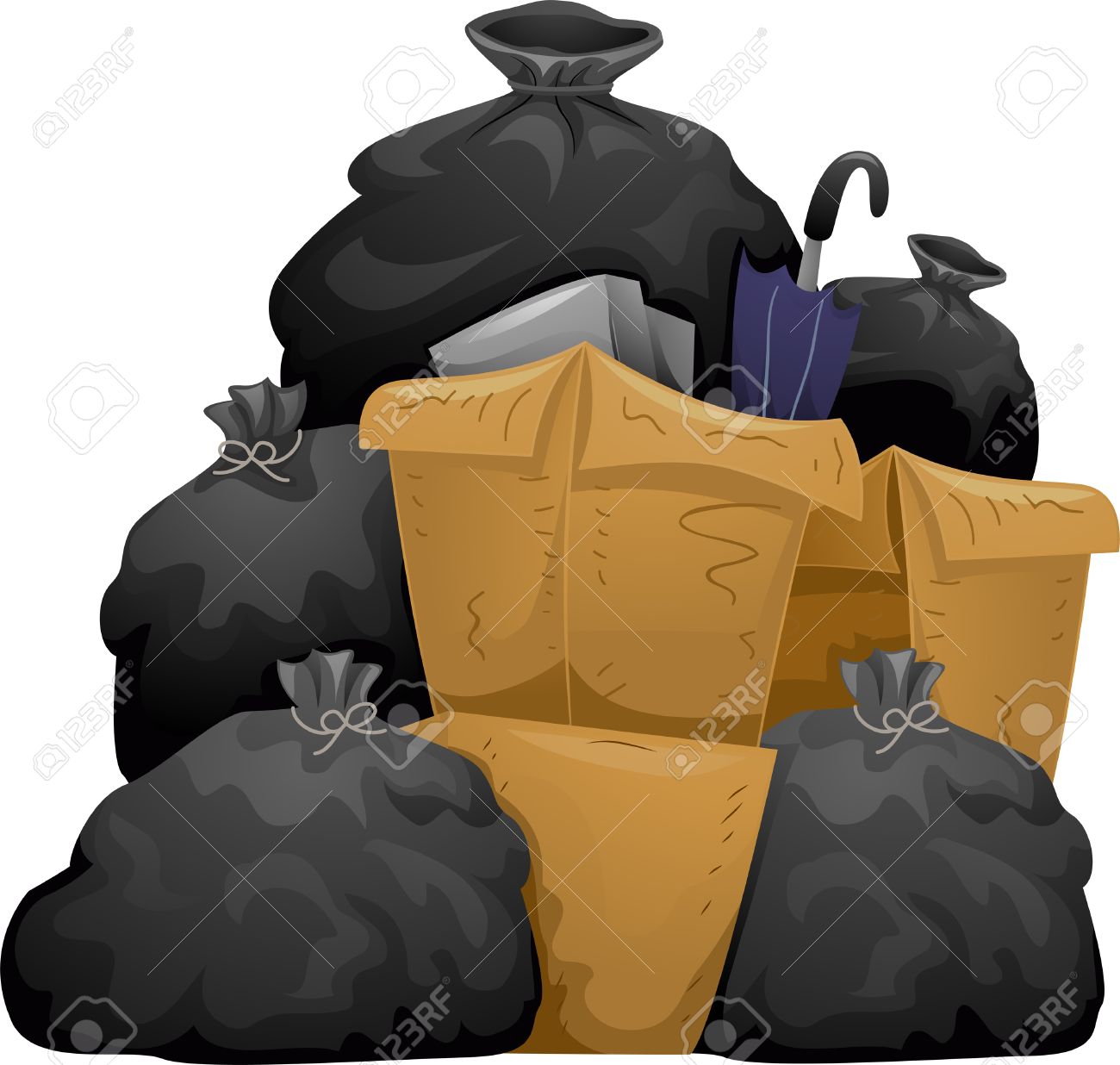 Garbage Bags Royalty Free SVG, Cliparts, Vectors, And Stock Illustration.  Image 29623499.