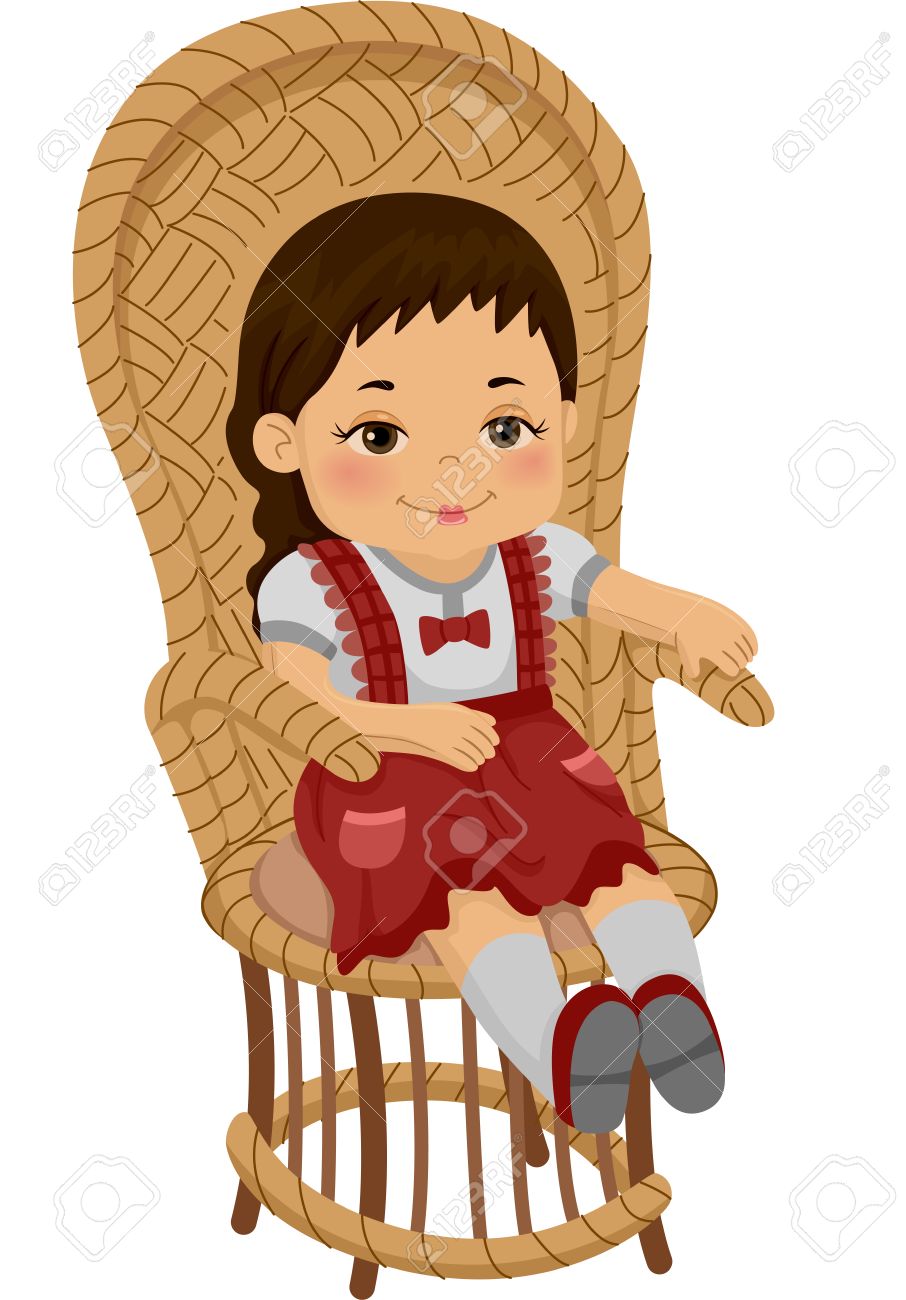 doll sitting in chair