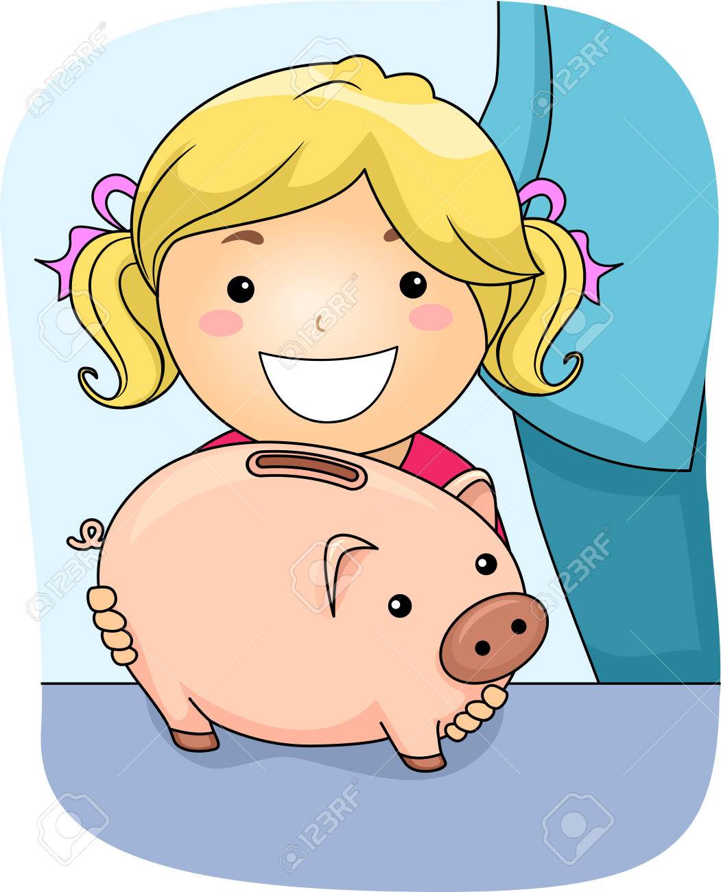 piggy bank girl