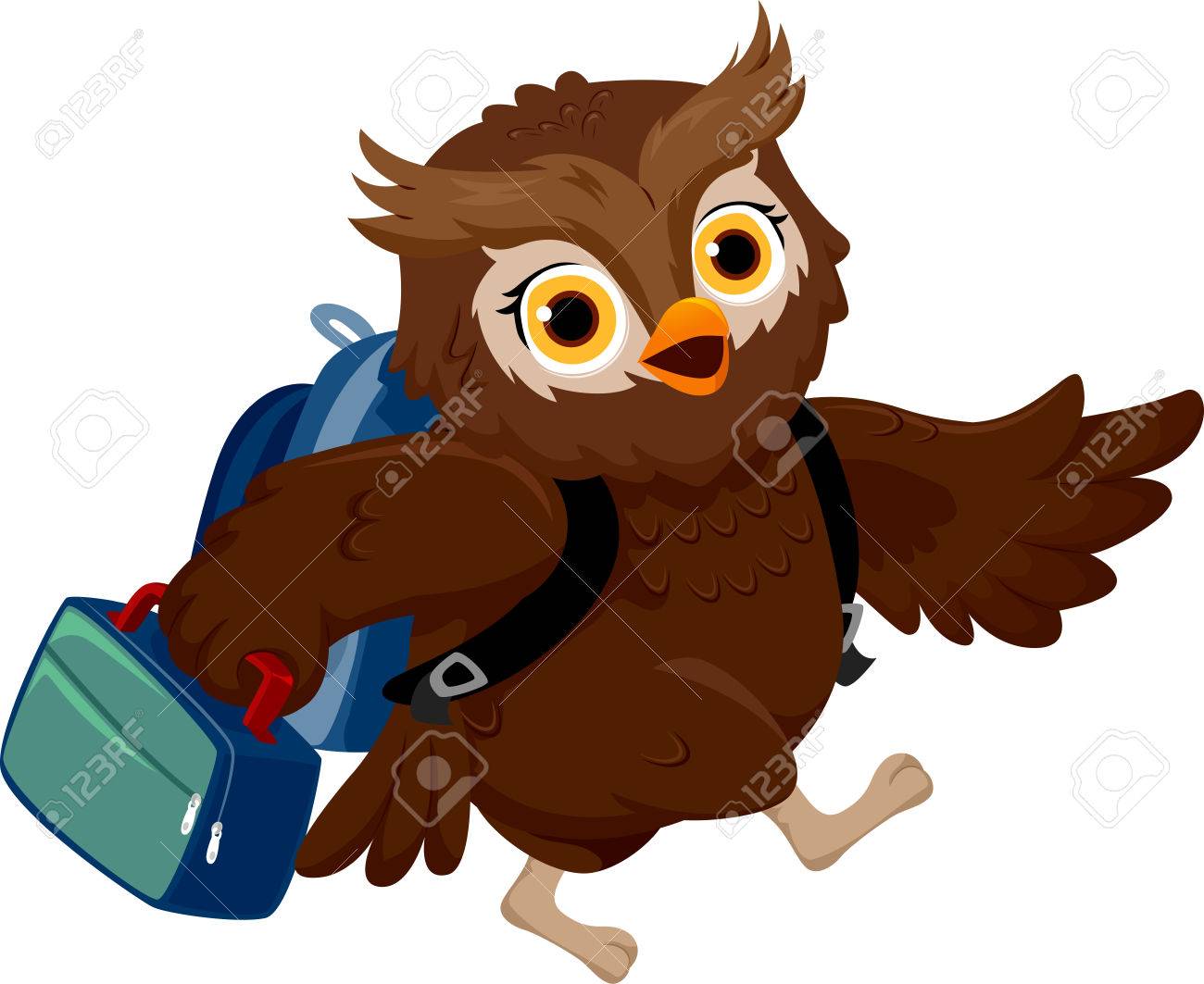 owl school bag