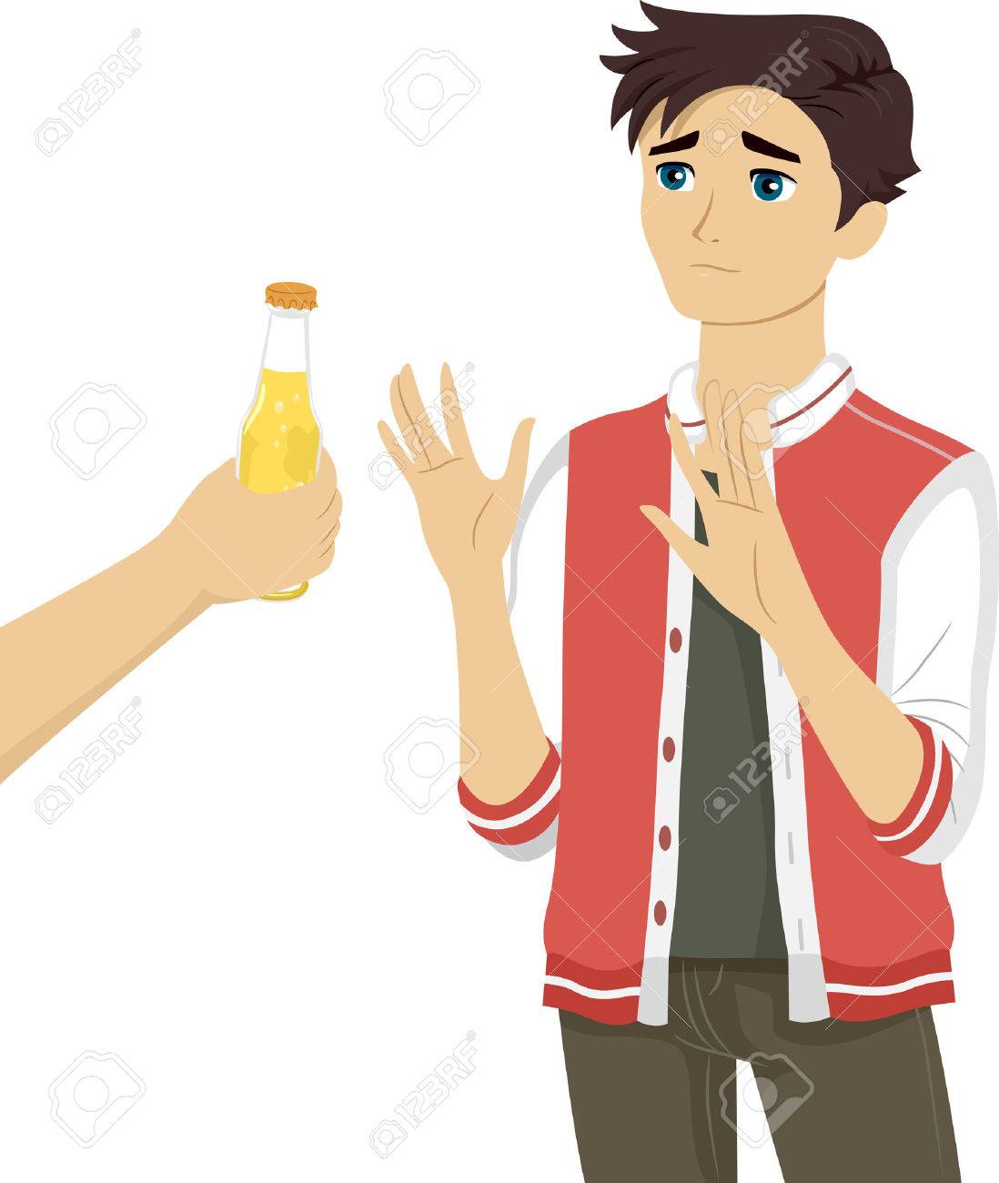 illustration of a teenage