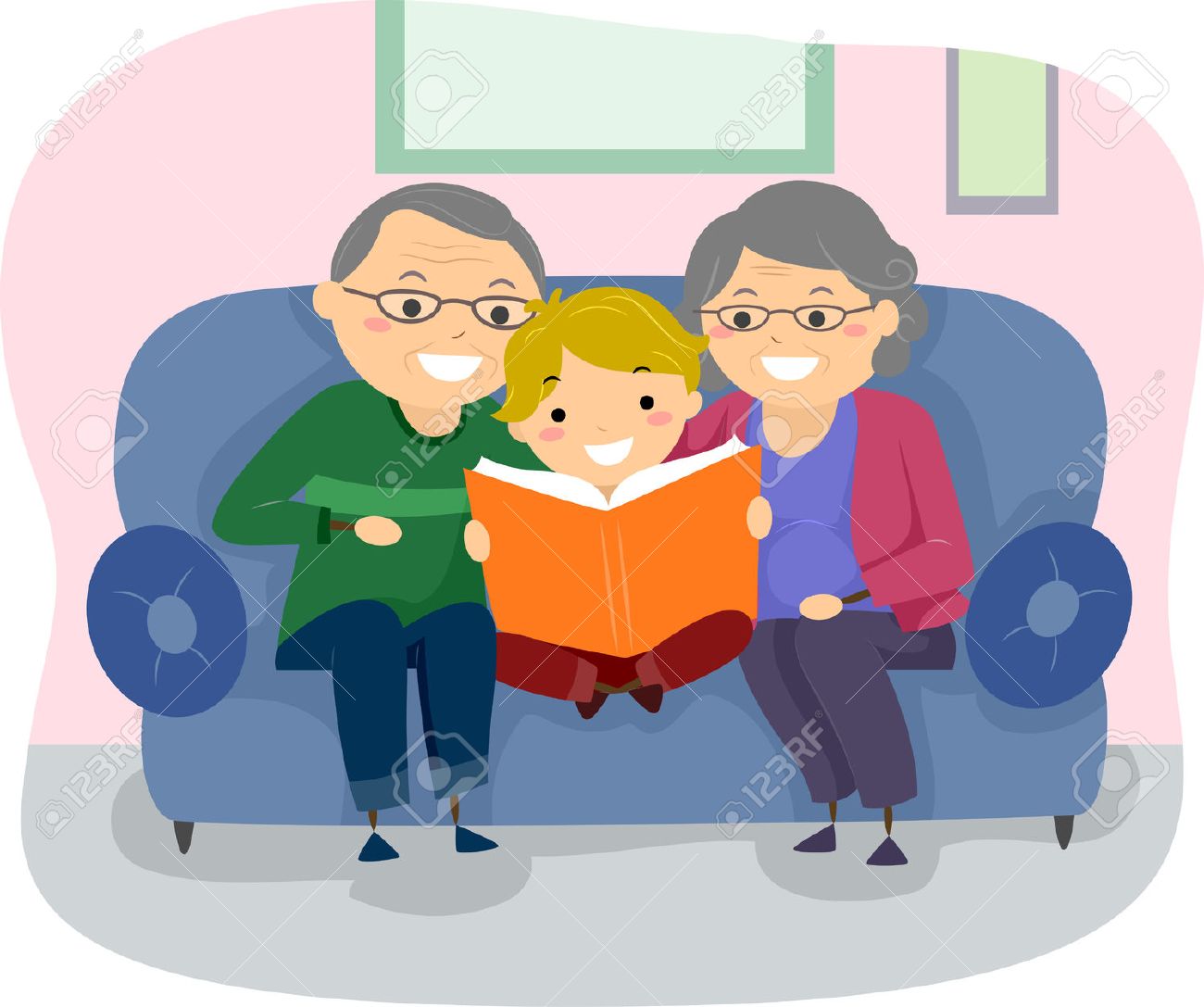 祖父母が孫に本を読んでのペアのバッター イラスト の写真素材 画像素材 Image 祖父母が孫に本を読んでのペアのバッター イラスト の写真素材 画像素材 Image