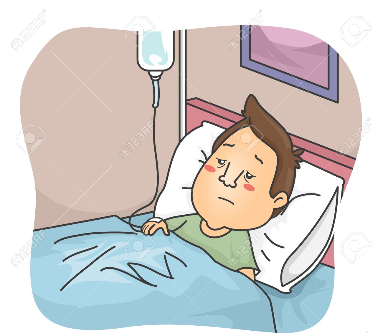 sick person clip art