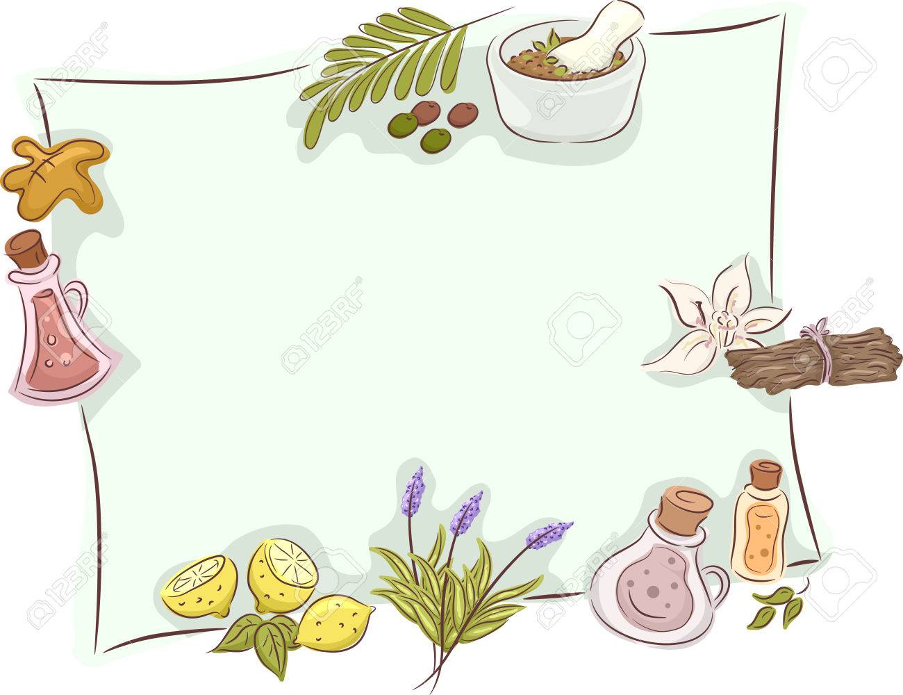 ハーブの植物の種類を特徴フレーム イラスト の写真素材 画像素材 Image ハーブの植物の種類を特徴フレーム イラスト の写真素材 画像素材 Image