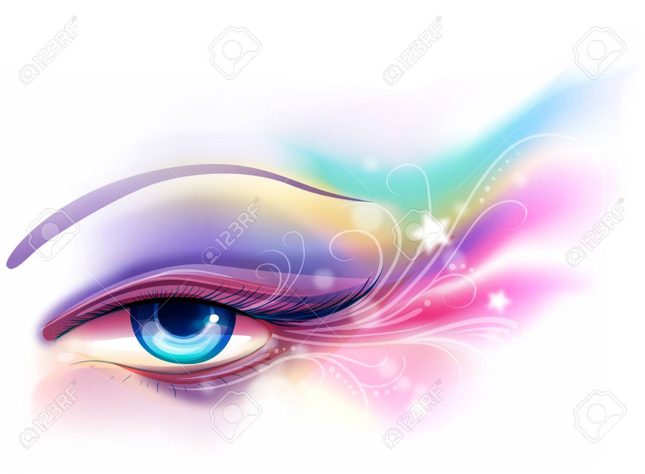 アイメイクのカラフルな気まぐれなイラスト の写真素材 画像素材 Image アイメイクのカラフルな気まぐれなイラスト の写真素材 画像素材 Image