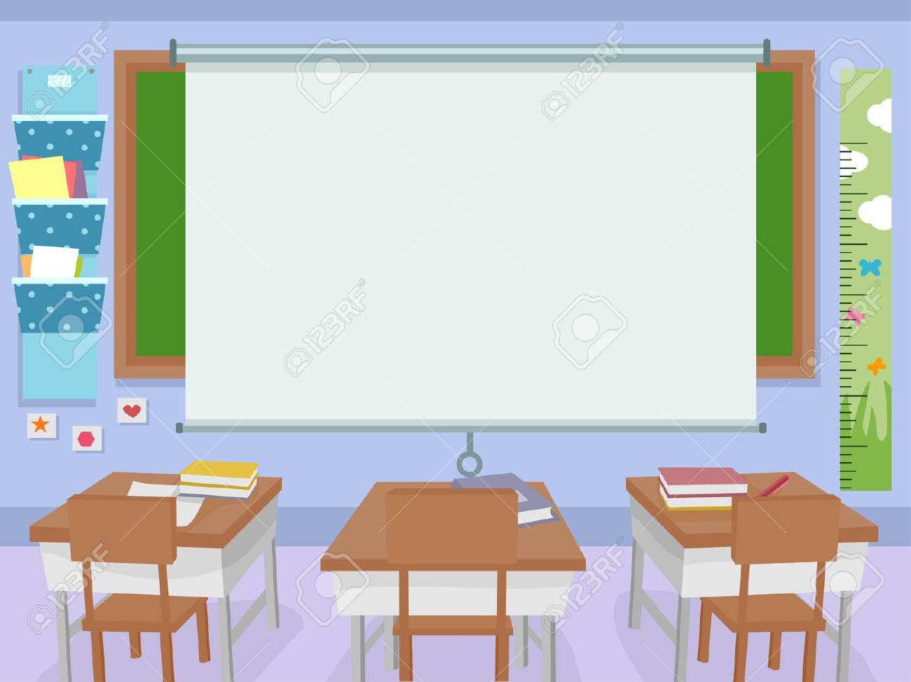 Illustration Of A Classroom With A Huge Projector Screen In Front Stock Photo Picture And Royalty Free Image Image 57058404 Illustration Of A Classroom With A Huge Projector Screen In Front Stock Photo Picture And Royalty Free Image Image 57058404