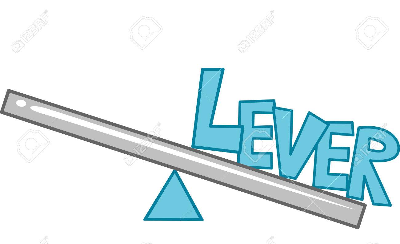 typography illustration featuring the word lever sitting on a