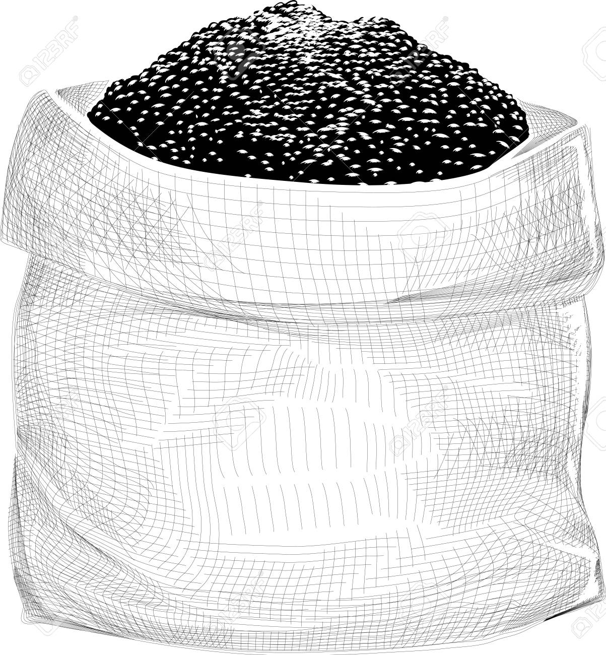 穀物の袋のイラスト の写真素材 画像素材 Image 88489505