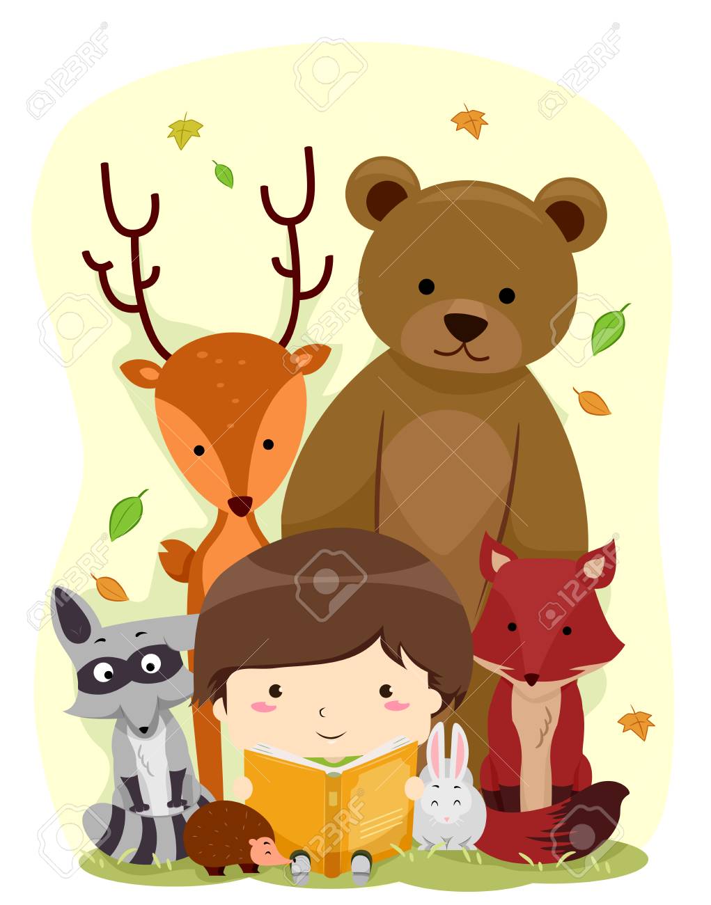森の動物に物語を読んでかわいい男の子を備えたカラフルなイラスト の写真素材 画像素材 Image 4611 森の動物に物語を読んでかわいい男の子を備えたカラフルなイラスト の写真素材 画像素材 Image 4611