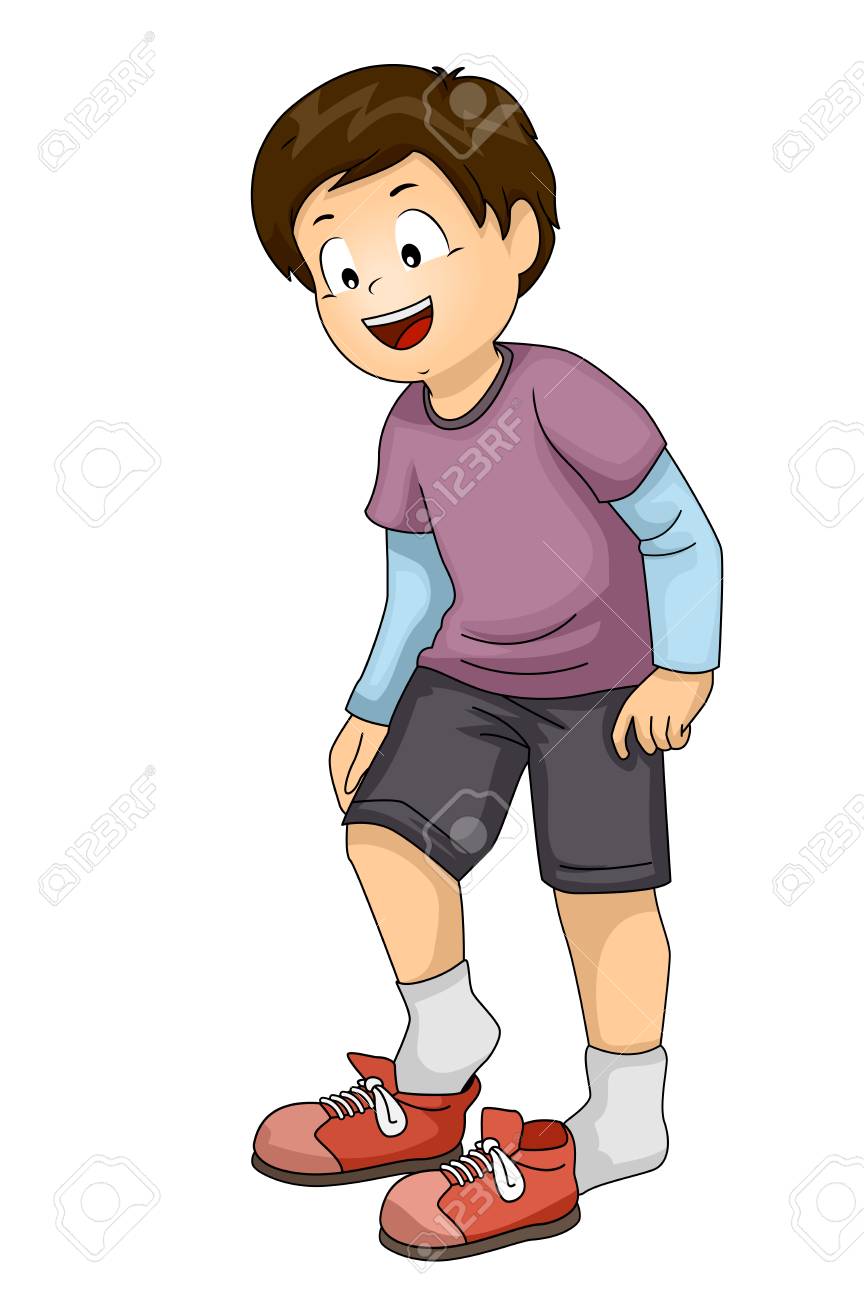 靴を履いたり脱ぐ子供の少年のイラスト の写真素材 画像素材 Image 靴を履いたり脱ぐ子供の少年のイラスト の写真素材 画像素材 Image