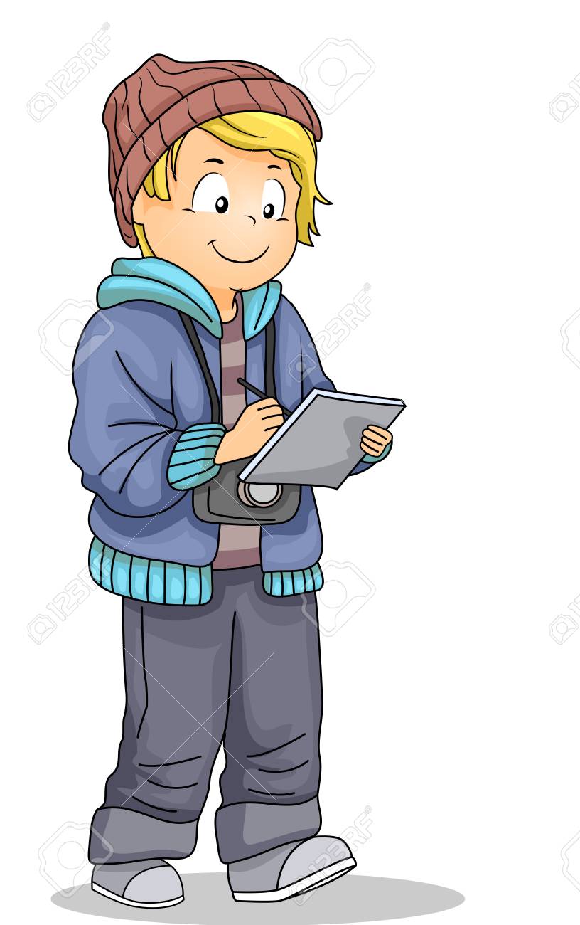 子供の少年がノートを書き留め カメラを歩くイラスト の写真素材 画像素材 Image 子供の少年がノートを書き留め カメラを歩くイラスト の写真素材 画像素材 Image