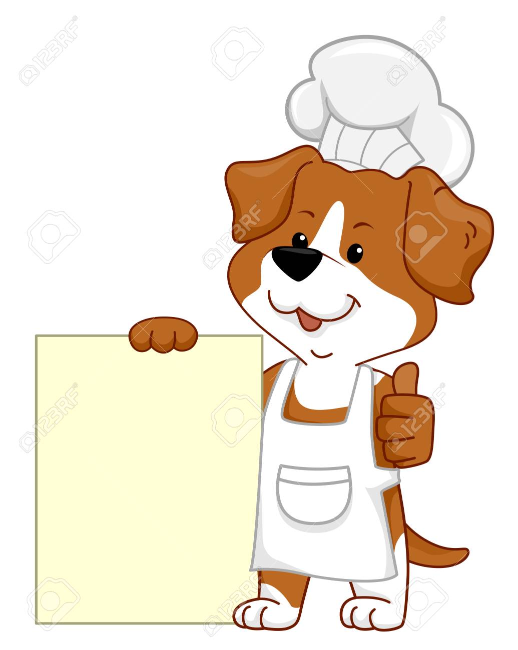 dog in chef hat