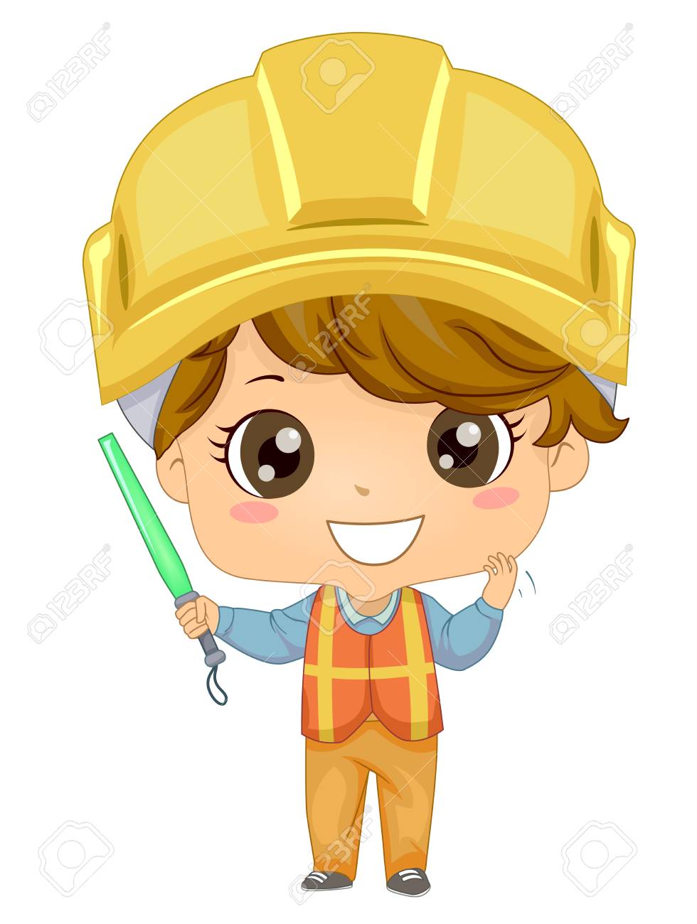 kids yellow hard hat