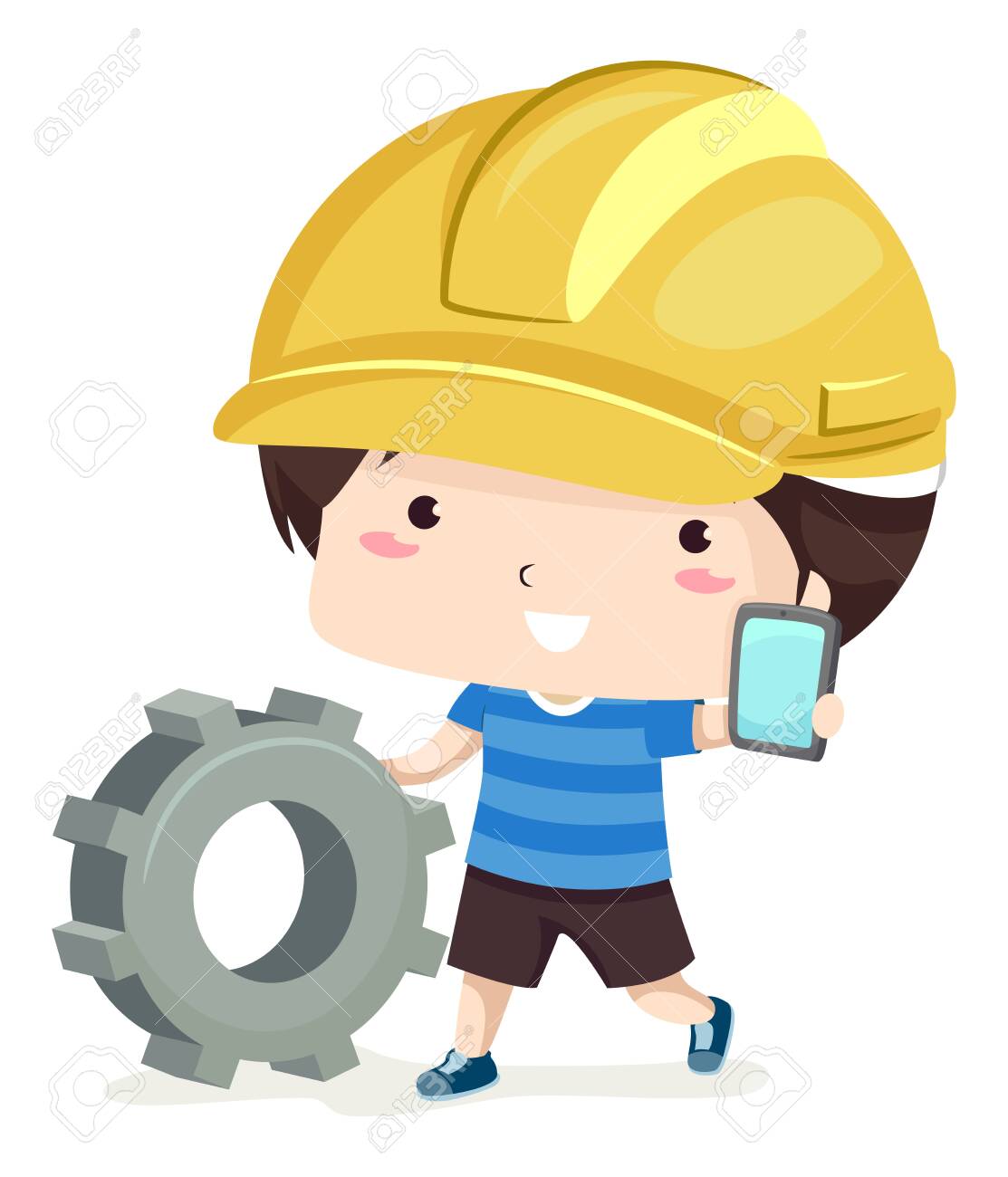 kids yellow hard hat