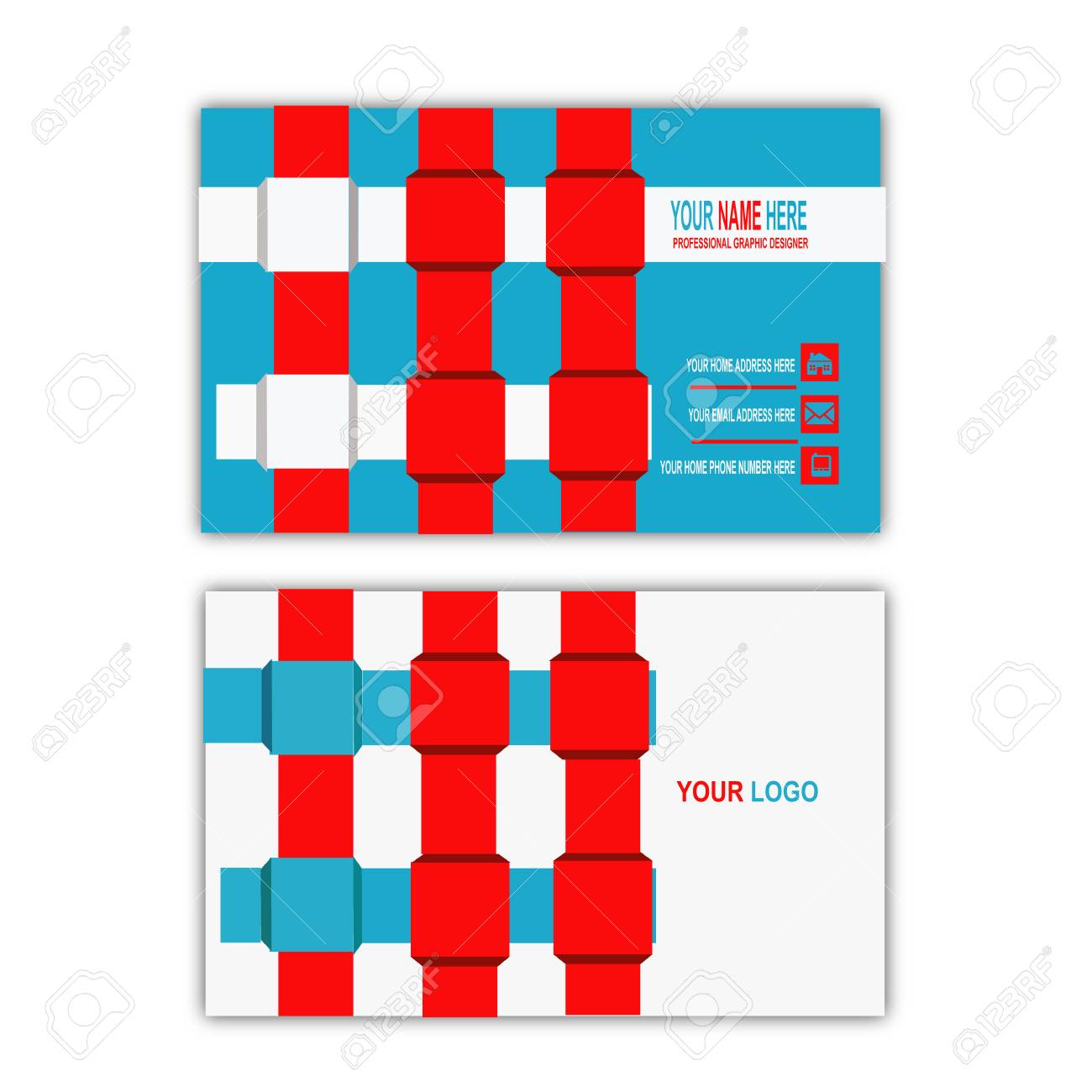 webbing concept business card template stock photo picture and