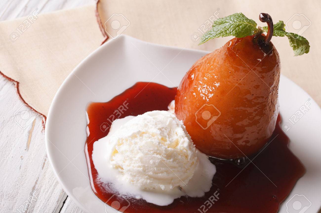 pear in wine sauce