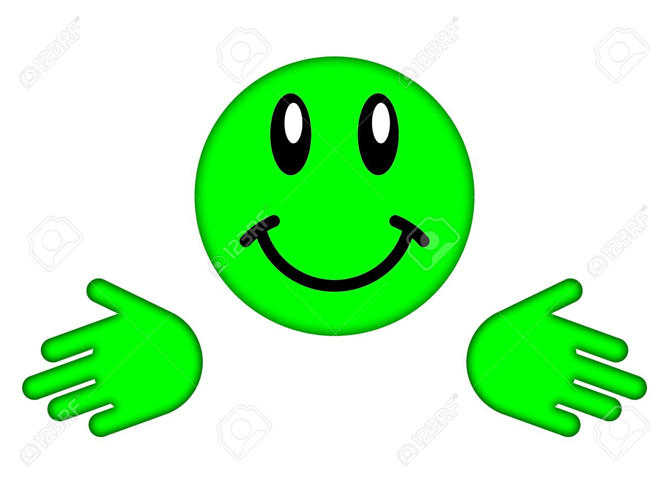 green smiley face on a white background stock photo picture and royalty free image image 10216256 green smiley face on a white background