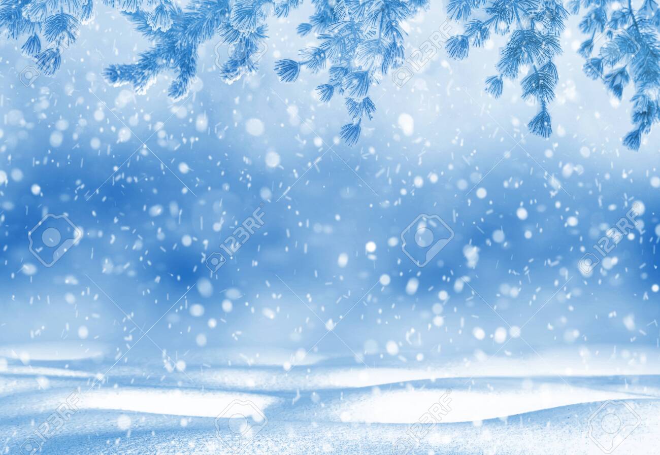 Christmas Bright Background. Winter Christmas Background For Design And  Greeting Cards. Winter Landscape. Stock Photo, Picture and Royalty Free  Image. Image 131896664., image size:1300x897