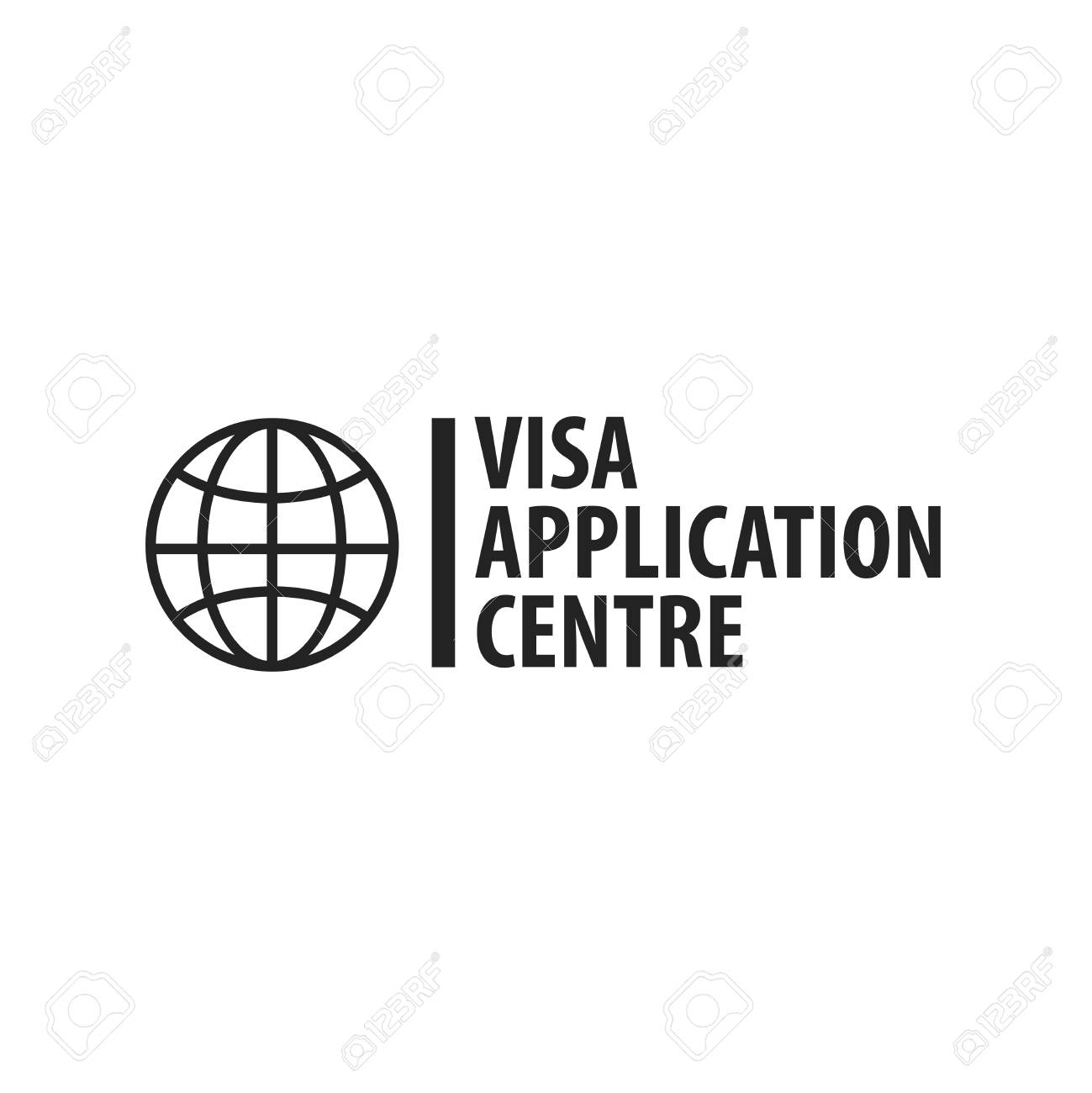 Logo Of Visa Application Centre Vector Illustration Royalty Free