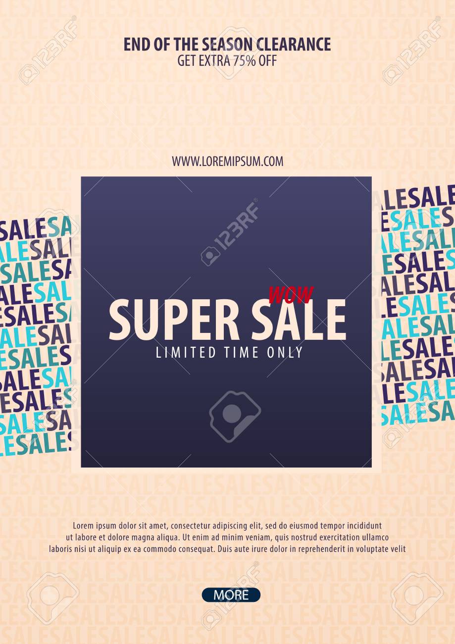 sale poster or flyer design discount background for the online