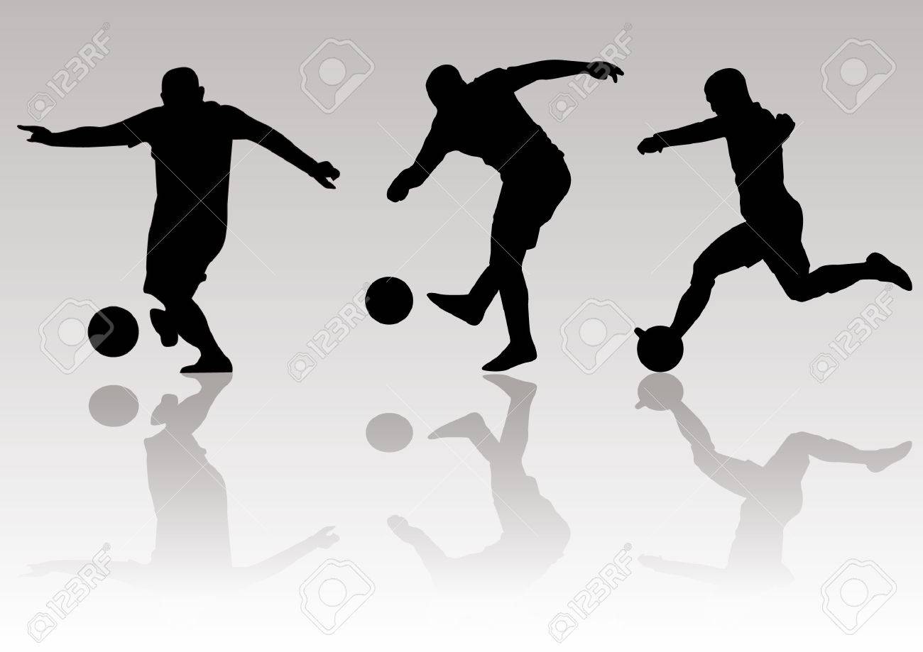 ベクトル サッカー サッカー プレーヤー シルエット のイラスト素材 ベクタ Image ベクトル サッカー サッカー プレーヤー シルエット のイラスト素材 ベクタ Image