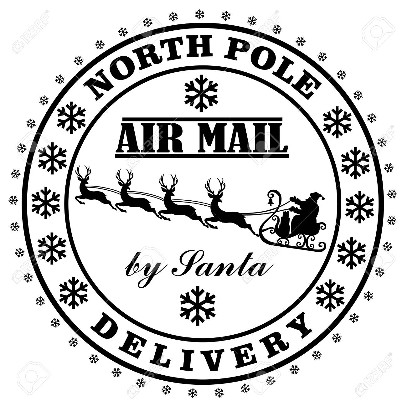 north-field-delivery-by-santa-post-stamp-royalty-free-svg-cliparts-vectors-and-stock-illustration-image-92293873