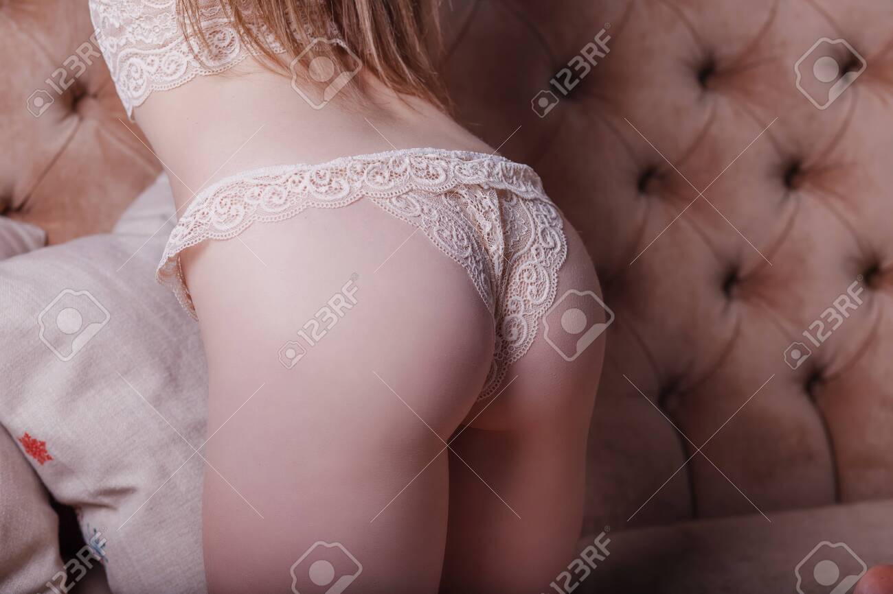 Delicate Beige Lace Underwear Bent