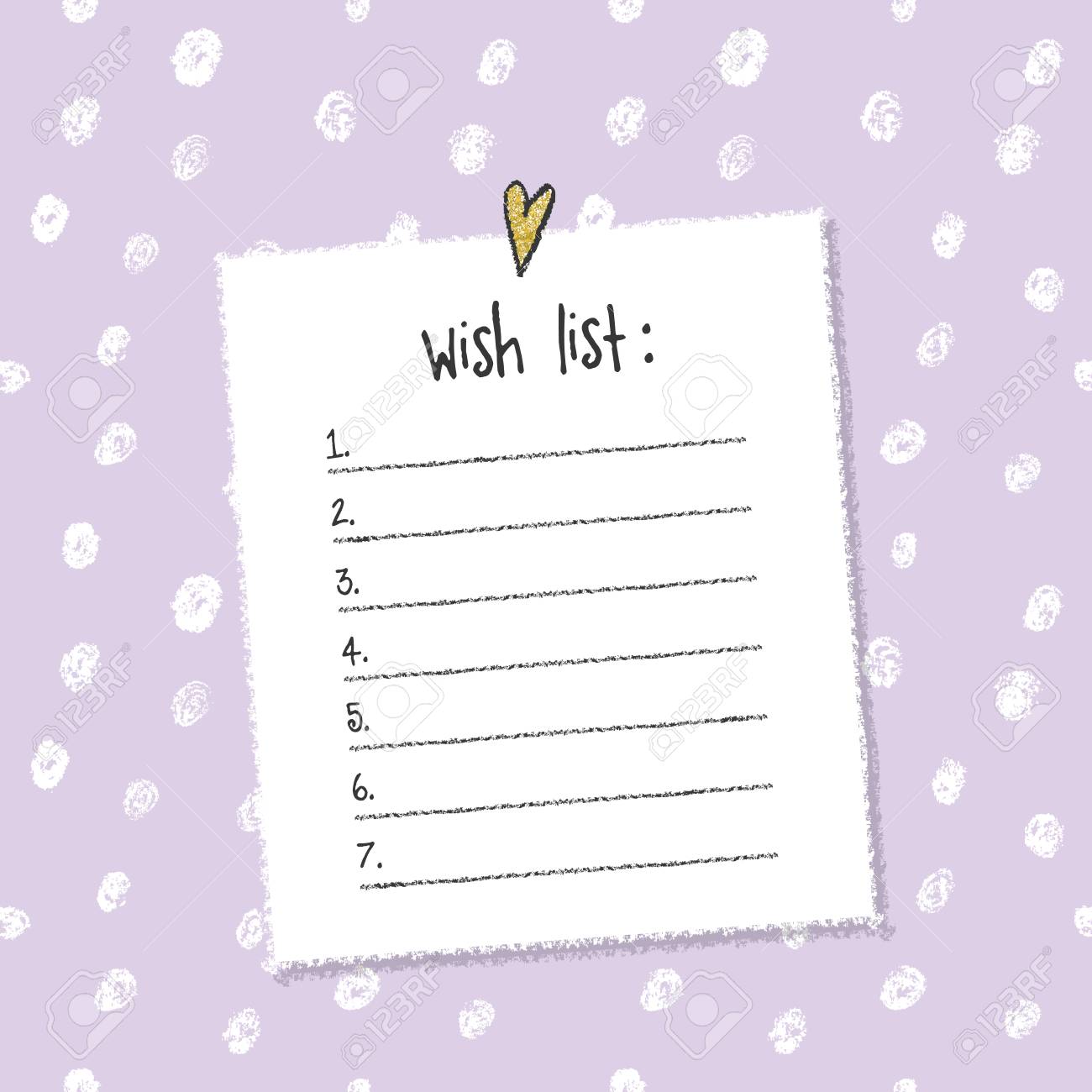 Xmas desire listing template. Hand drawn products. Printable.. image relating to Wish List Printable named Xmas desire checklist template. Hand drawn things. Printable..