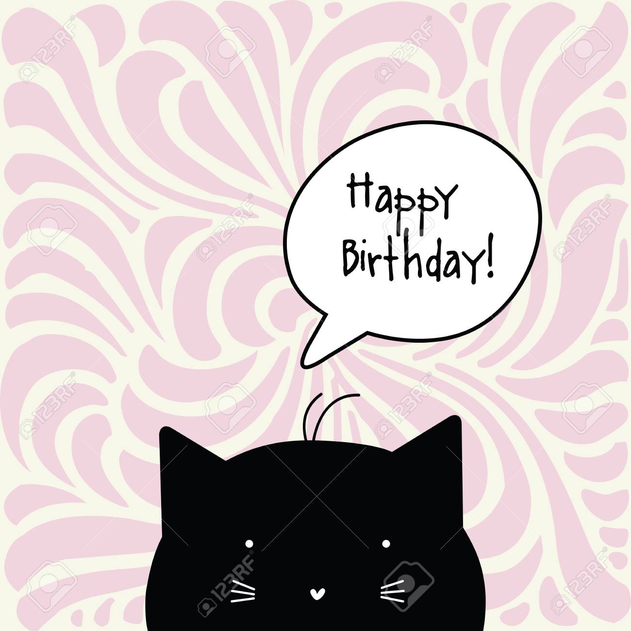 Carte De Joyeux Anniversaire Caractere De Chat Modele Element De Conception Graphique Clip Art Libres De Droits Vecteurs Et Illustration Image Carte De Joyeux Anniversaire Caractere De Chat Modele Element De Conception Graphique Clip Art Libres De Droits Vecteurs Et Illustration Image