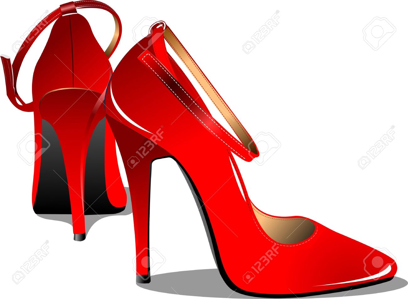 pair of shoes vector