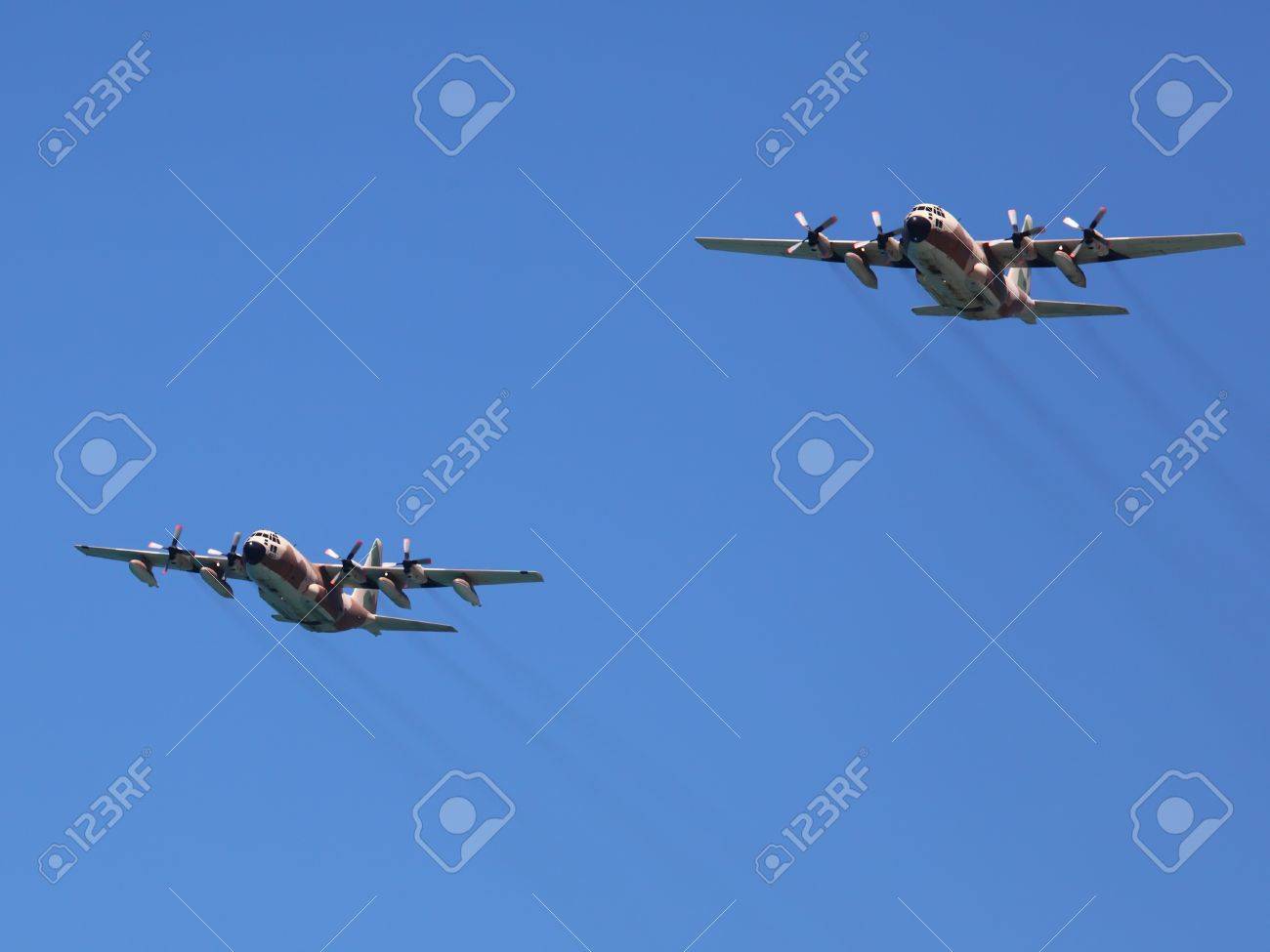 イスラエル空軍ヘラクレス C 130 輸送機 の写真素材 画像素材 Image