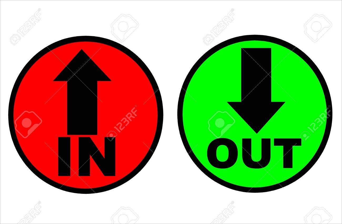 in out sign