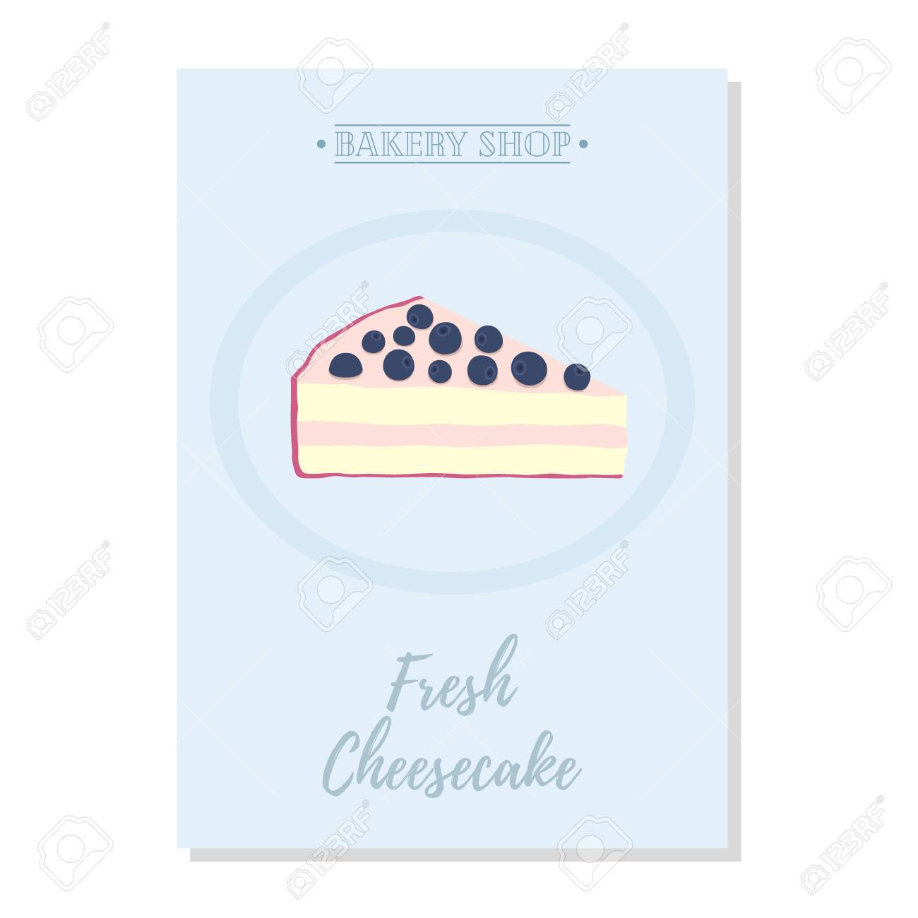 Ensemble D Affiche De Patisserie Banniere Pour La Vente De Gateau Au Fromage Frais Promotion Illustration Publicitaire Fabrique Dans Un Style Plat De Dessin Anime Clip Art Libres De Droits Vecteurs Et