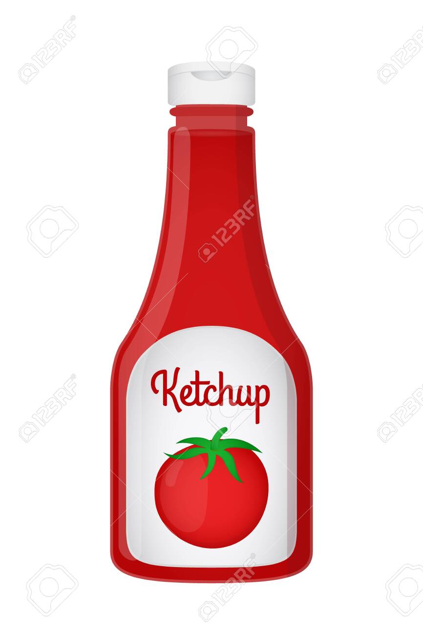 Download Vector 3d Realistic Ketchup Bottle Red Tomato Sauce Condiment Royalty Free Cliparts Vectors And Stock Illustration Image 100785999