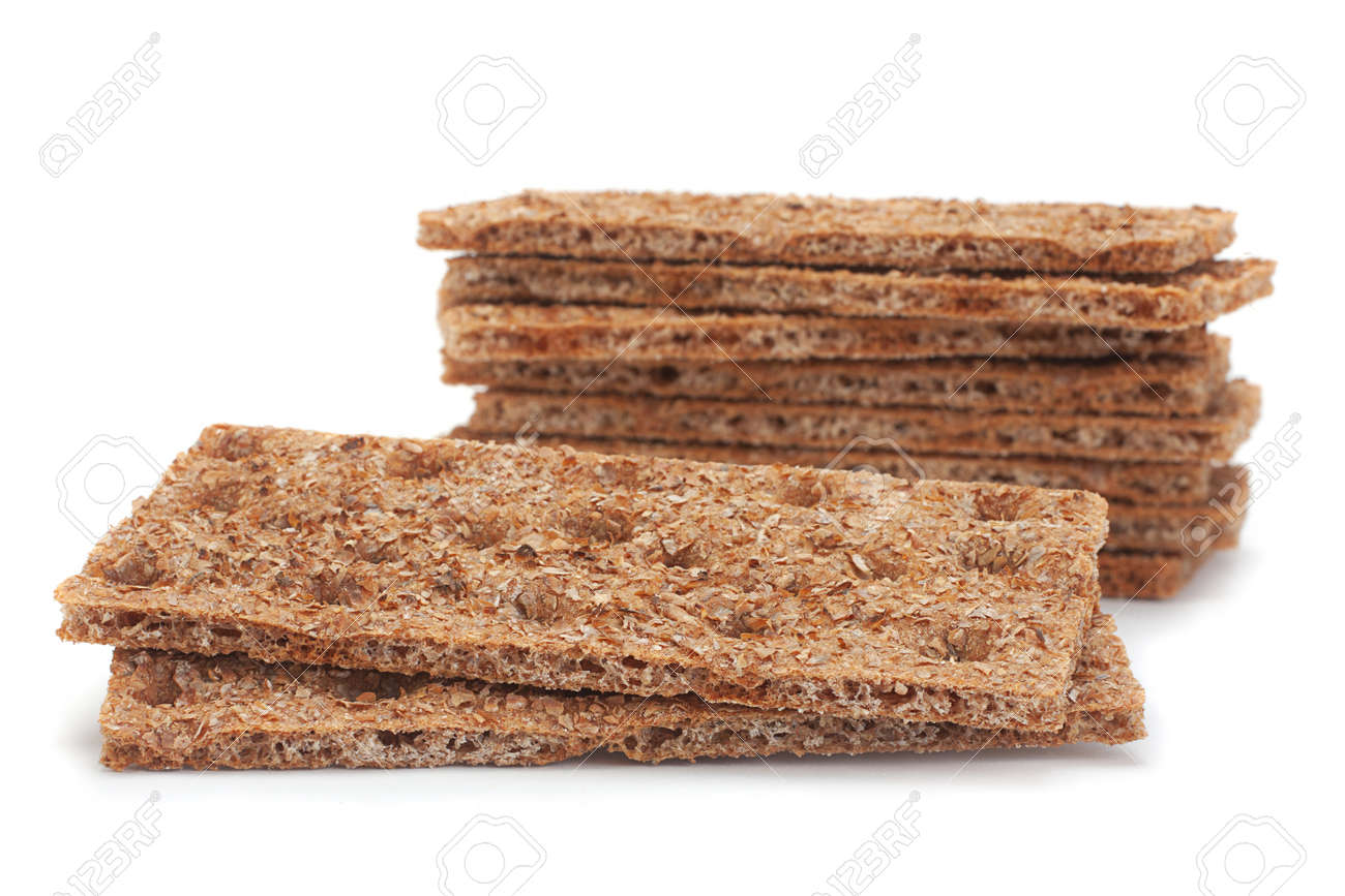 Whole Grain Rye Crispbread Isolated On White Stock Photo Picture And Royalty Free Image Image 140804674