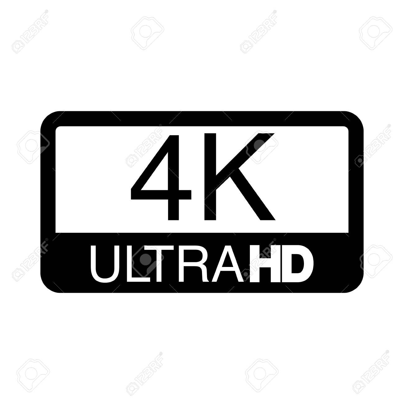 Logo 4K Ultra HD. Vector Illustration Of 4K Video. Royalty Free SVG,  Cliparts, Vectors, and Stock Illustration. Image 94021531.