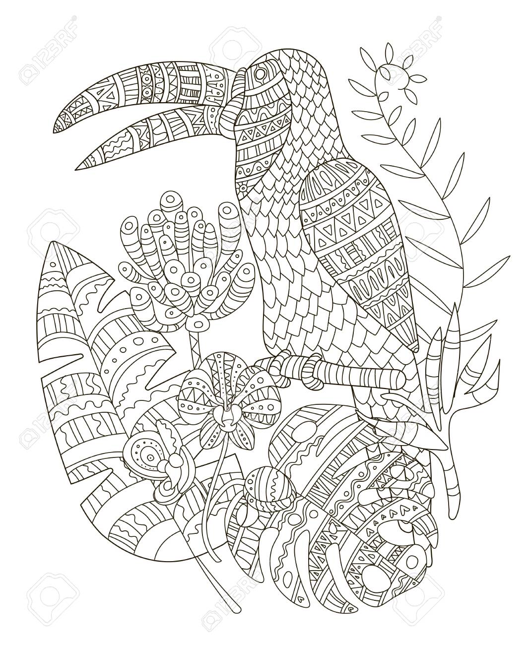 Premium Vector  Hand drawn mandala coloring pages for adult