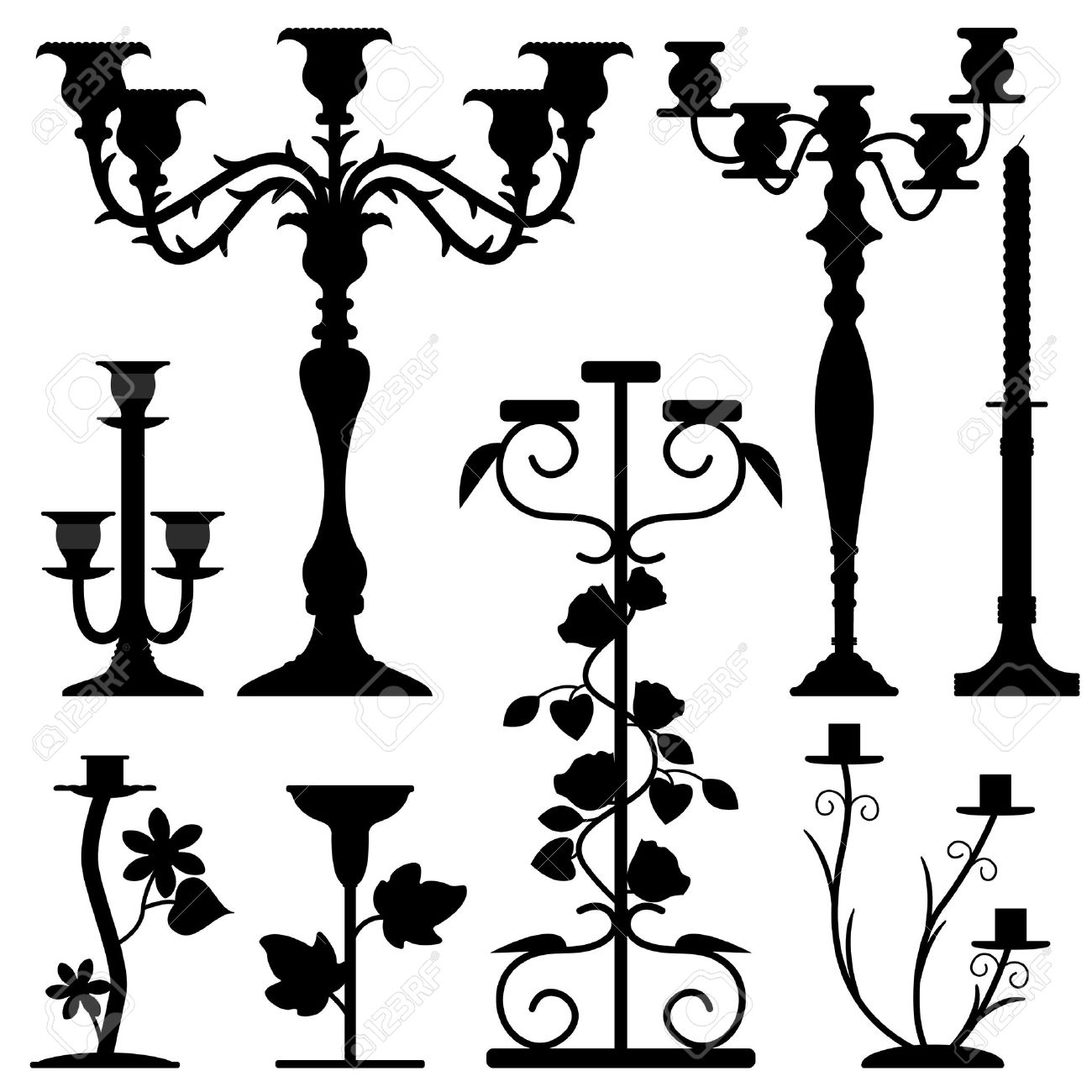 candlestick holder home interior decoration antique old ancient