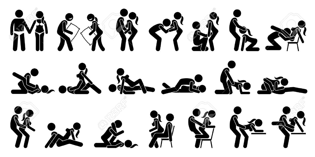 Pozycje Seksualne, Kama Sutra Lub Kamasutra I Erotyka Gra Wstępna. SVG,  Cliparty, ilustracje stockowe oraz ilustracje wektorowe Royalty Free. Image  70930573