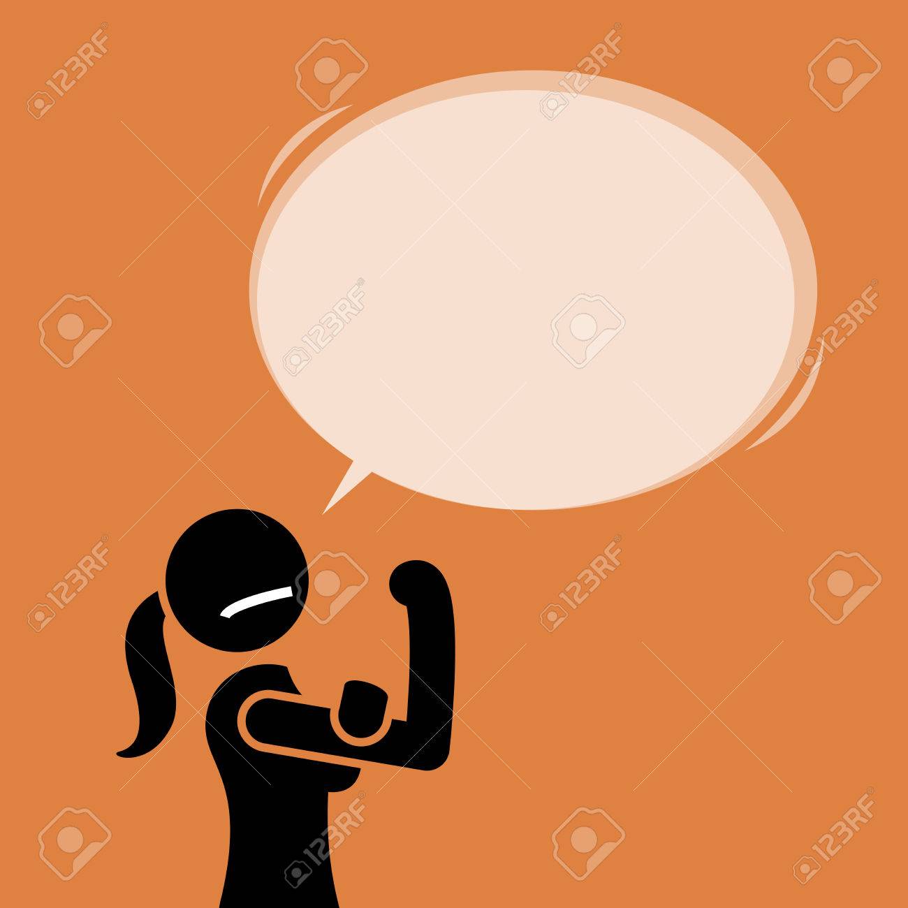 彼女の袖をロールバックし 彼女の力こぶを見せて強い女性 彼女は 我々 はそれを行うことができます世界中の女性を語っています このポスターのアートワークは 上がり 自信を持って タフな女性のためのインスピレーションを与えます の イラスト素材 ベクタ