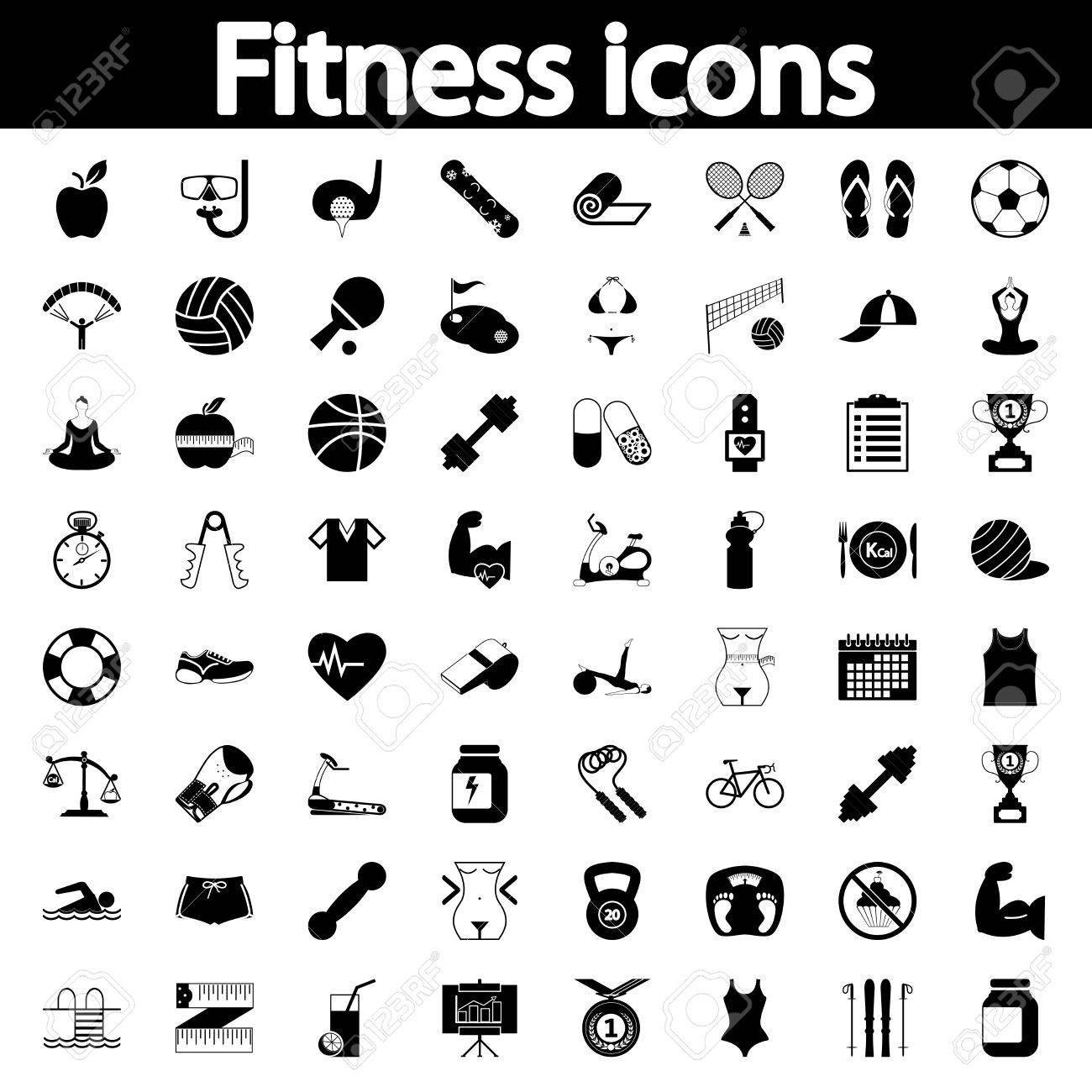 あなたのウェブサイトの詳しい Fitnessl アイコン ベクトル イラスト のイラスト素材 ベクタ Image