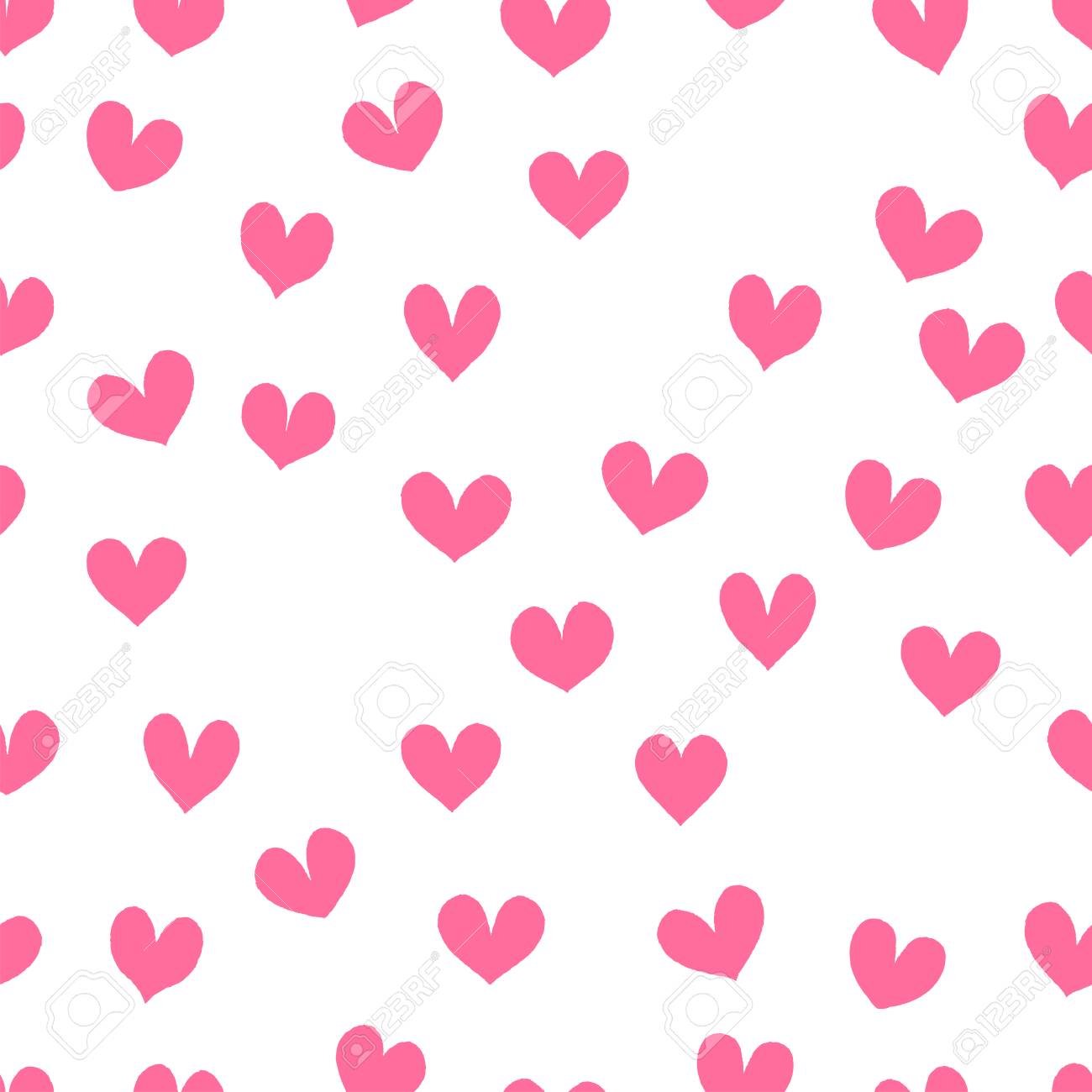 Seamless Pattern Of Pink Hearts. Valentines Day Background Stock Photo,  Picture And Royalty Free Image. Image 70200899.