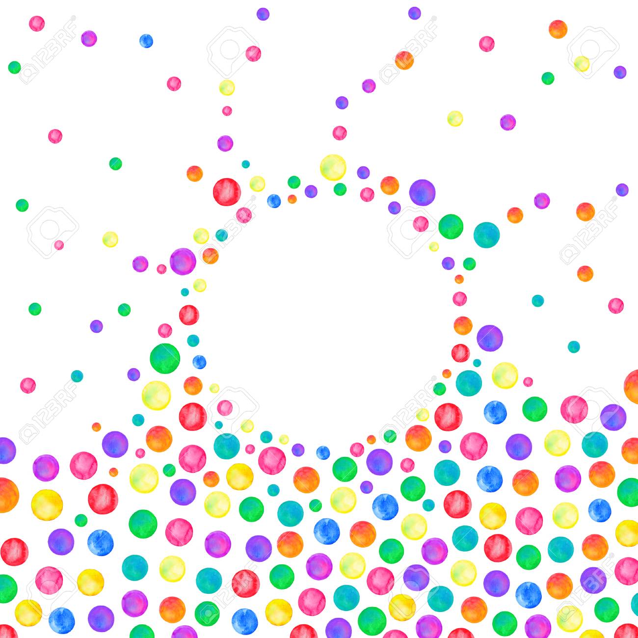 colorful dots border