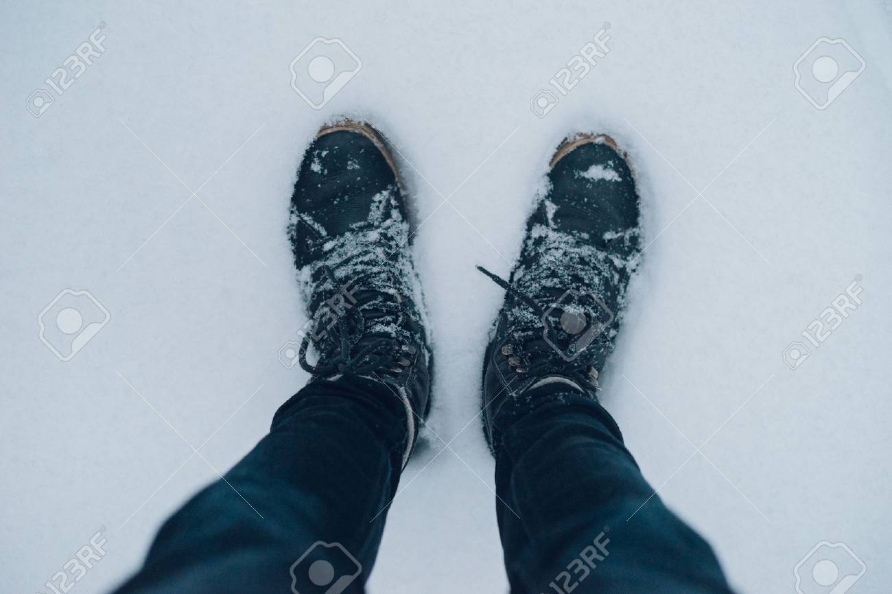 snowy boots